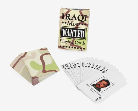 ‘Iraq’s most wanted’ playing cards, 2003.
