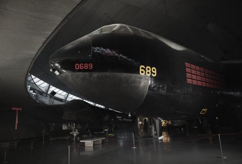 Nose of B-52 Stratofortress in the American Air Museum